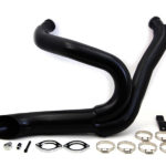 V-Twin Manufacturing Canada - Black Wyatt Gatling 2 into 1 Exhaust Pipe Header Kit - 30-0773