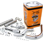 V-Twin Manufacturing Canada - Chrome Panhead Exhaust Header Kit - 30-0819