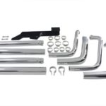 V-Twin Manufacturing Canada - Exhaust Drag Pipe Set Stagger Shots Dual - 30-1525