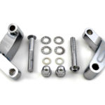 V-Twin Manufacturing Canada - Chrome Smooth Mirror Relocation Kit - 31-0392
