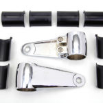 V-Twin Manufacturing Canada - Universal Headlamp Mount Bracket Chrome - 31-1353