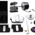 V-Twin Manufacturing Canada - Black 12 Volt Alternator Generator Conversion Kit - 32-1109