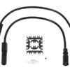 V-Twin Manufacturing Canada - Accel 8mm S/S Spiral Core Ignition Wire Set Black - 32-9182