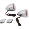 V-Twin Manufacturing Canada - Rear Turn Signal Kit Clear Lens Red LED - 33-0091