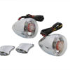 V-Twin Manufacturing Canada - Rear Turn Signal Kit Clear Lens Red LED - 33-0091 - Image 2