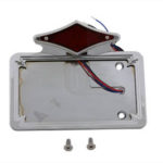 V-Twin Manufacturing Canada - Chrome Diamond LED Tail Lamp License Plate Assembly - 33-0266