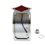 V-Twin Manufacturing Canada - Chrome Diamond LED Vertical Tail Lamp Assembly - 33-0350