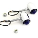 V-Twin Manufacturing Canada - Baby Bullet Blue Lens Marker Lamp Set - 33-0442