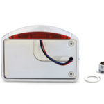 V-Twin Manufacturing Canada - Chrome Slice LED Horizontal Tail Lamp Assembly - 33-0568