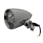 V-Twin Manufacturing Canada - 4-1/2  Round Chrome Billet Headlamp - 33-0660