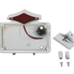 V-Twin Manufacturing Canada - Chrome Horizontal LED Tail Lamp Kit Diamond Style - 33-0772