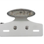 V-Twin Manufacturing Canada - Chrome Mini LED Cateye Tail Lamp Clear Lens - 33-0911