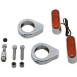 V-Twin Manufacturing Canada - Turn Signal Kit Front with 39mm Fork Clamps - 33-0913