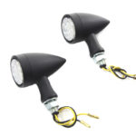 V-Twin Manufacturing Canada - LED Bullet Marker Lamp Set Black - 33-1009