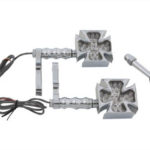 V-Twin Manufacturing Canada - Turn Signal Set Maltese Style Amber - 33-1077