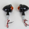 V-Twin Manufacturing Canada - LED Bullet Turn Signal Set Black with Amber Lens - 33-1654 - Image 2