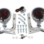 V-Twin Manufacturing Canada - Red Pursuit Spotlamp Kit - 33-1993