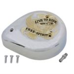 V-Twin Manufacturing Canada - Eagle Spirit Gold Inlay Air Cleaner - 34-0544