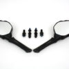 V-Twin Manufacturing Canada - Skeleton Mirror Set with Bone Shaped Stems Black - 34-0784 - Image 2