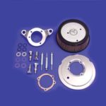 V-Twin Manufacturing Canada - Hi-Flow Air Cleaner Back Plate Kit Chrome - 34-1257