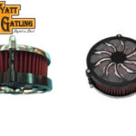 V-Twin Manufacturing Canada - Wyatt Gatling Air Cleaner Cover Torque Design Black - 34-1345