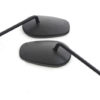V-Twin Manufacturing Canada - Sidewinder Mirror Set with Round Stems Black - 34-1377 - Image 2
