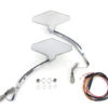 V-Twin Manufacturing Canada - Diamond Shape Mirror Set with Billet Stems - 34-1378 - Image 2