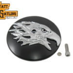 V-Twin Manufacturing Canada - Wyatt Gatling Round Eagle Air Cleaner Cover Insert - 34-1432