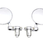V-Twin Manufacturing Canada - Cafe Style Mirror Set Chrome - 34-1970