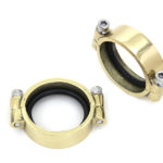 V-Twin Manufacturing Canada - Brass Intake Manifold Clamp Set - 35-0193