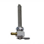 V-Twin Manufacturing Canada - Pingel Metric Hex Petcock Left Spigot with Nut Polished - 35-9082