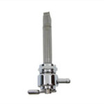 V-Twin Manufacturing Canada - Pingel Metric Smooth Petcock Left Spigot with Nut Chrome - 35-9309