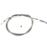 V-Twin Manufacturing Canada - Braided Stainless Steel Idle Cable with 46.25  Casing - 36-1549