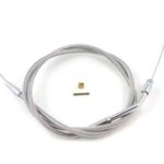 V-Twin Manufacturing Canada - Braided Stainless Steel Throttle Cable with 38.75  Casing - 36-1557