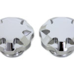 V-Twin Manufacturing Canada - Techno Style Vented and Non-Vented Gas Cap Set - 38-0448