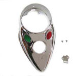 V-Twin Manufacturing Canada - Chrome Replica Cateye Dash Panel - 39-0447