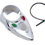 V-Twin Manufacturing Canada - Chrome Cateye Dash Panel - 39-0894