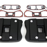 V-Twin Manufacturing Canada - Black Rocker Box Cover Set - 42-0368