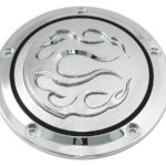 V-Twin Manufacturing Canada - Chrome 5-Hole Flame Derby Cover - 42-0466