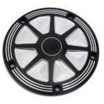 V-Twin Manufacturing Canada - Black Contrast Derby Cover - 42-1543