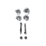 V-Twin Manufacturing Canada - Chrome Rear Axle Adjuster and Nut Kit - 44-0634