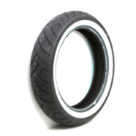 V-Twin Manufacturing Canada - Shinko SR777 130/80H x 17  Whitewall Front Tire - 46-0486