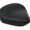 V-Twin Manufacturing Canada - Black Solo Seat with Flame Stitch Large - 47-0060