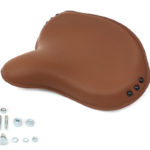 V-Twin Manufacturing Canada - Replica Brown Leather Army Solo Seat - 47-0529
