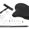 V-Twin Manufacturing Canada - Black Leather Deluxe Solo Seat Kit - 47-0784