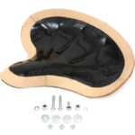 V-Twin Manufacturing Canada - Natural Leather Early Knucklehead Solo Seat Pan - 47-1939