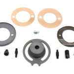 V-Twin Manufacturing Canada - Parkerized Front Brake Plate Cover Kit - 49-1311