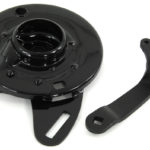 V-Twin Manufacturing Canada - WR Black Rear Brake Backing Plate - 49-2555