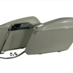 V-Twin Manufacturing Canada - Replica Saddlebag Set White - 49-2668