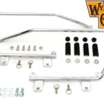 V-Twin Manufacturing Canada - Wyatt Gatling Saddlebag Brackets and Stud Kit Chrome - 49-2678